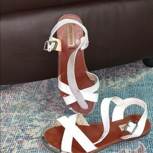White Steve Madden Sandals